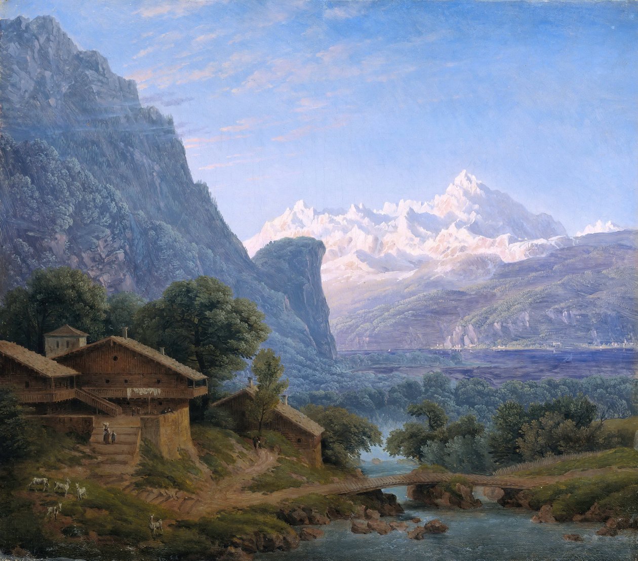Vue du Mont Blanc - Karl Friedrich Schinkel
