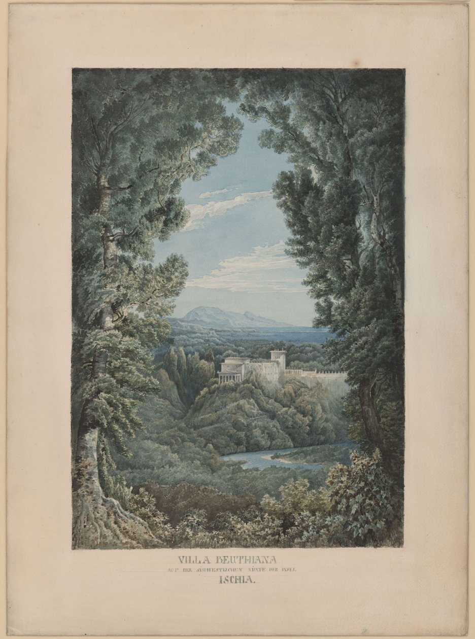 Villa Beuthiana à Ischia (future villa de Peter Christian Wilhelm Beuth à Ischia) - Karl Friedrich Schinkel