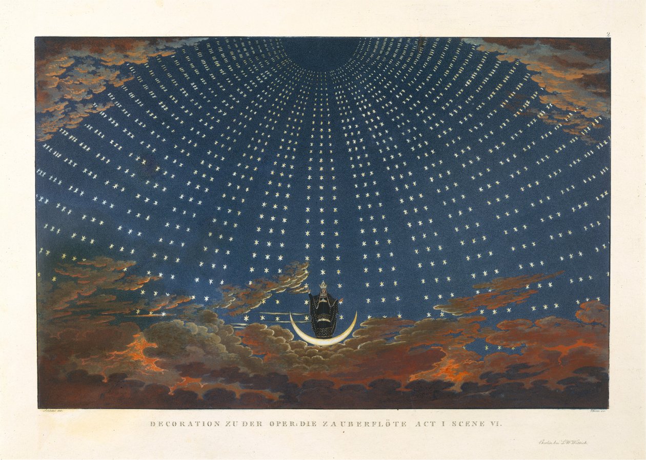 La Salle des Étoiles dans le Palais de la Reine de la Nuit, 1847-49 - Karl Friedrich Thiele