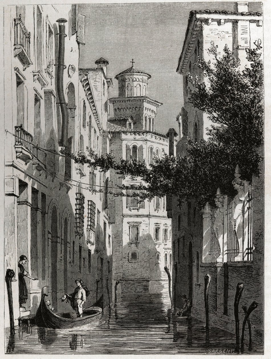 Le palais de Bianca Cappello à Venise - Karl Girardet