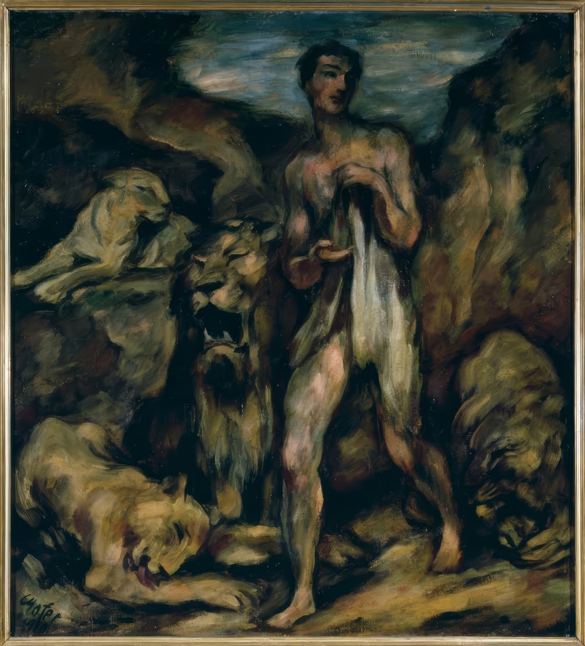 Daniel dans la fosse aux lions - Karl Hofer