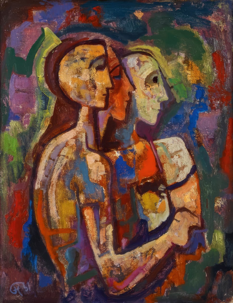 Trois jeunes gens - Karl Hofer