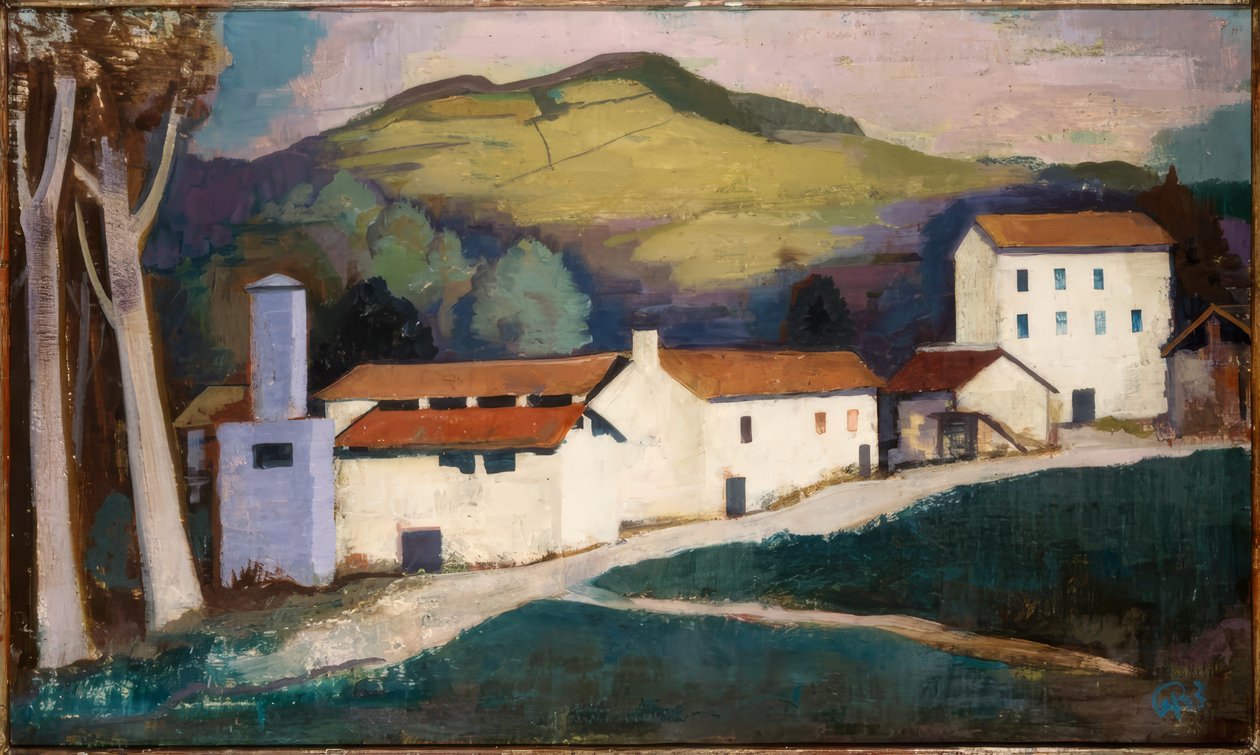 Ferme (campagne tessinoise) - Karl Hofer