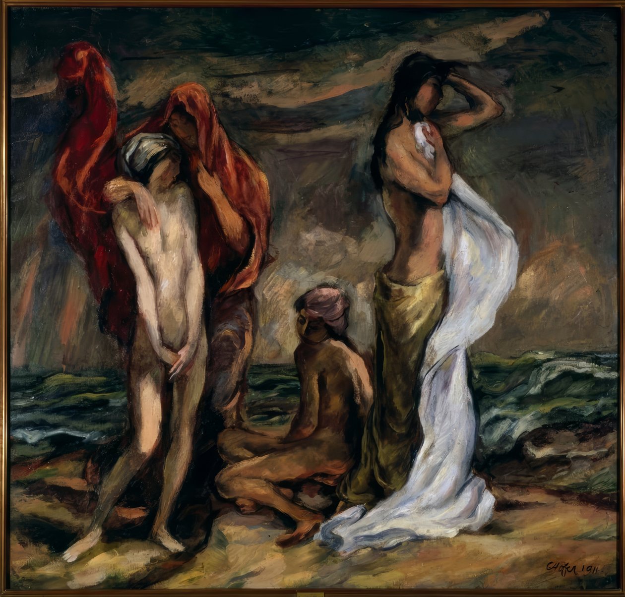 Dans la tempête - Karl Hofer