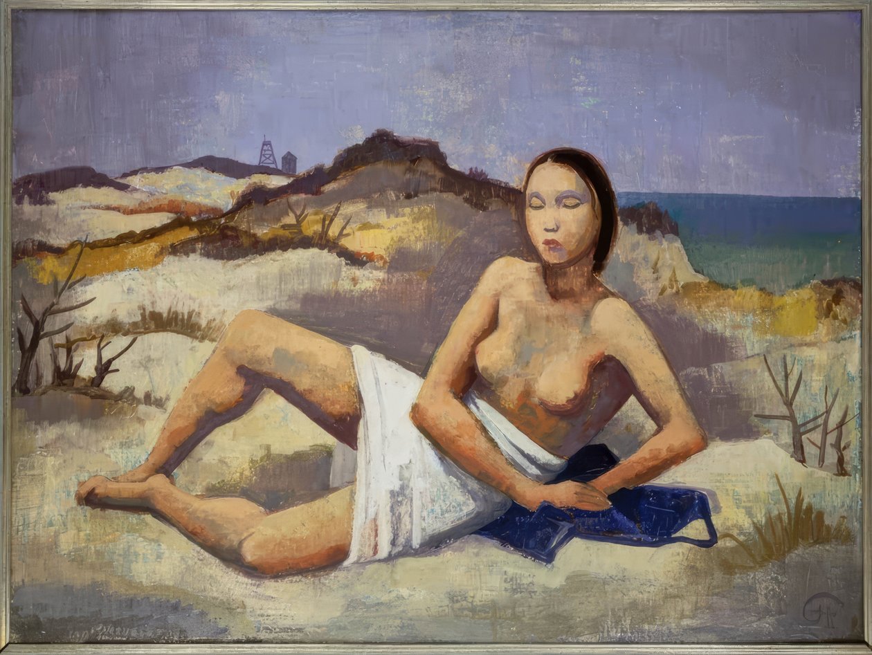 Fille dans les dunes - Karl Hofer
