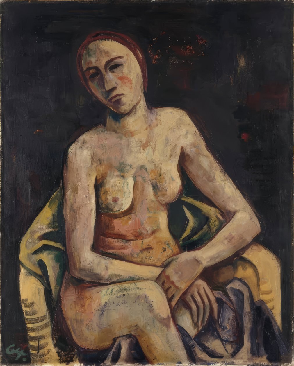 Femme assise - Karl Hofer