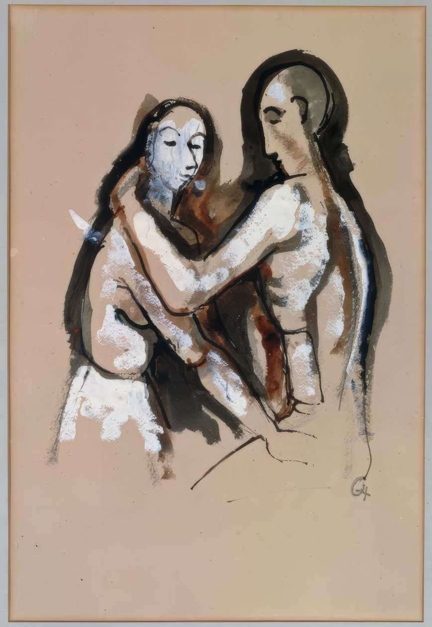 étreinte - Karl Hofer