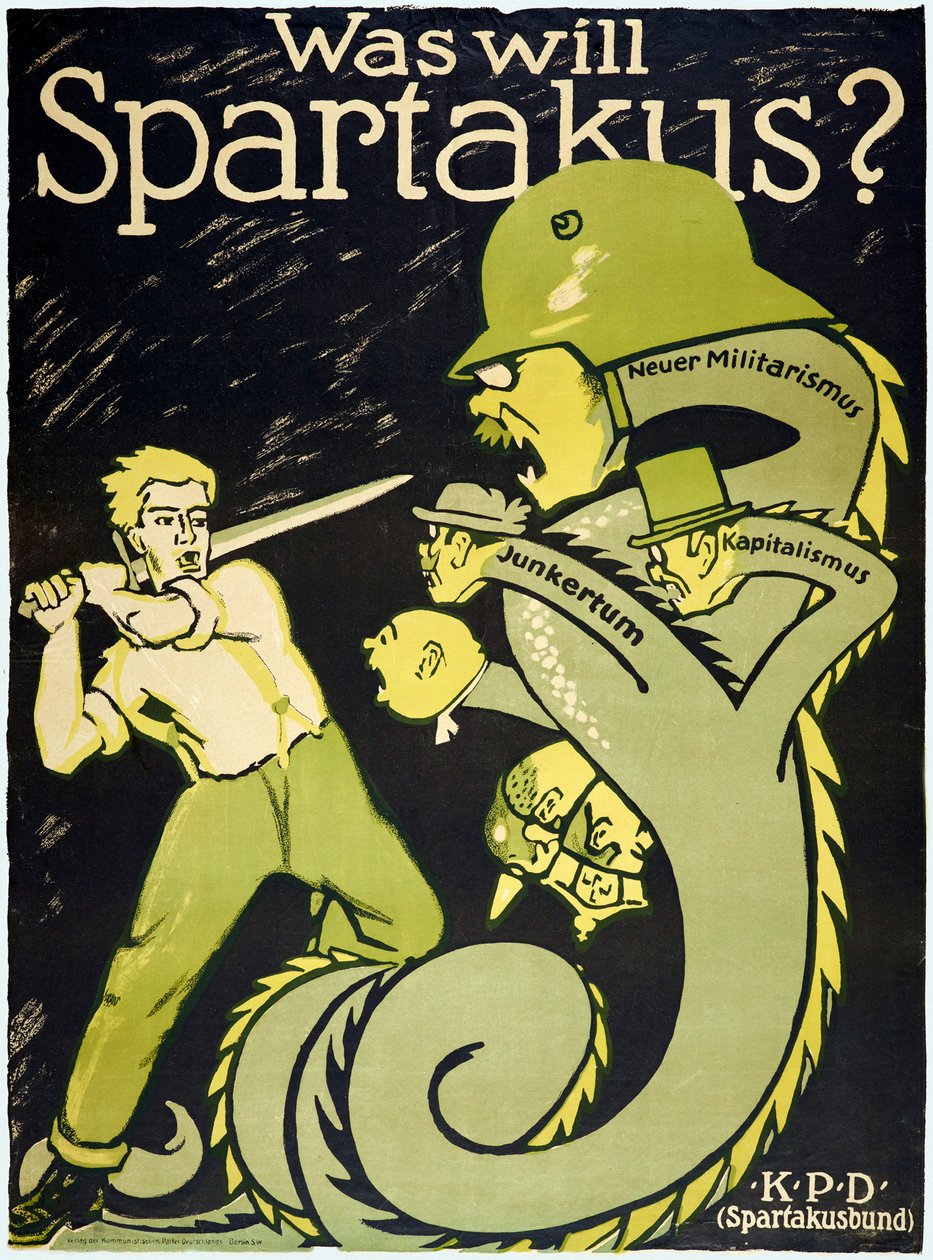 Révolution allemande 1918-1919 La Ligue Spartacus (Spartakusbund) - Karl Jakob Hirsch