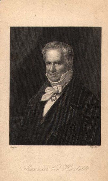 Alexander von Humboldt (1769-1859), gravé par Hinchliff - Karl Joseph (after) Begas
