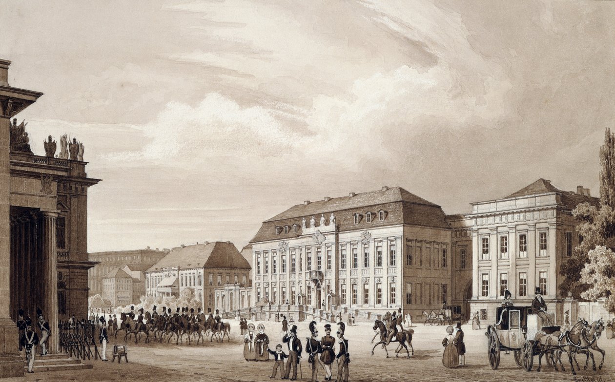 Unter Den Linden, Berlin, c.1840 - Karl Loeillot de Mars