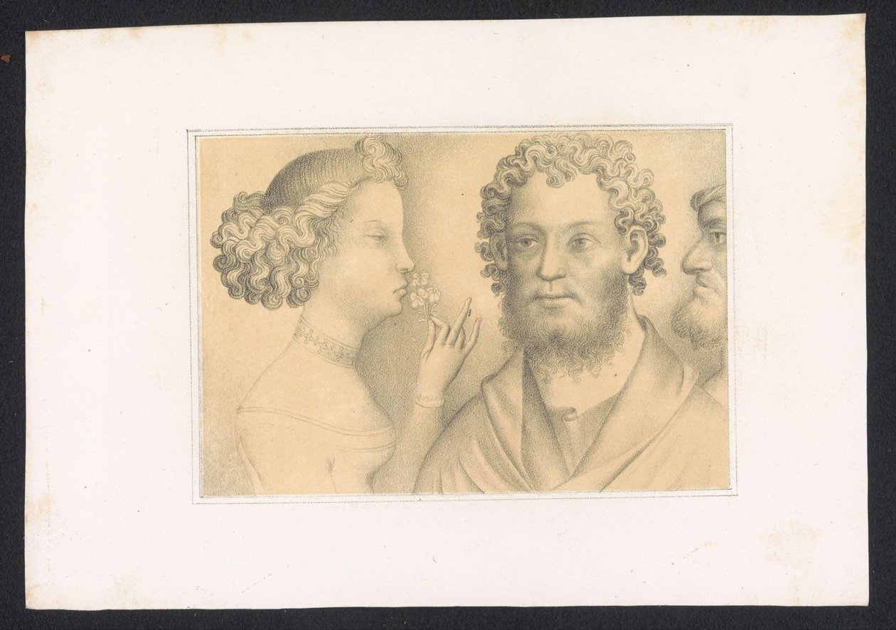 Hommes et jeune femme - Karl Palzow