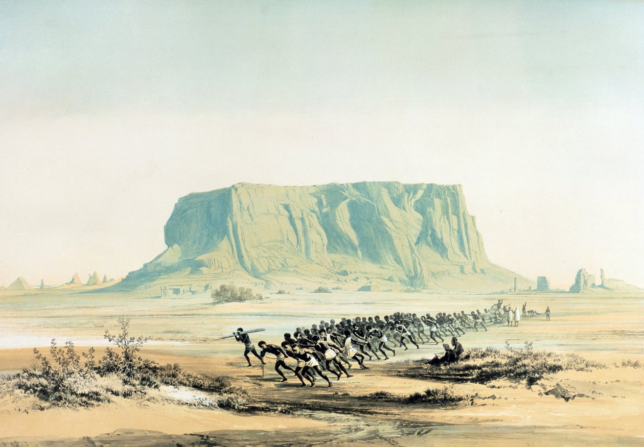Vue du Mont Barkal - Karl Richard Lepsius