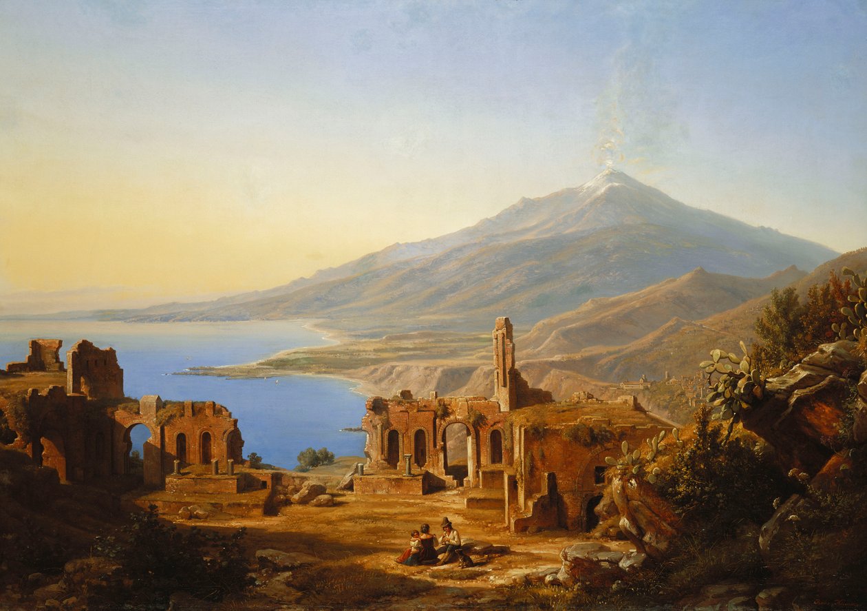 Teatro Greco, Taormina, avec l