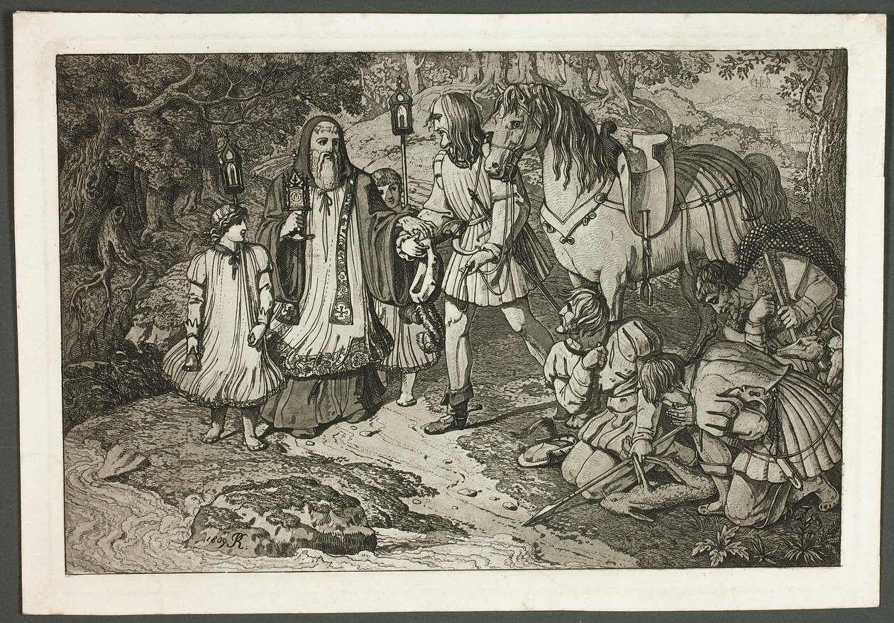 Rodolphe de Habsbourg et le prêtre - Karl Russ