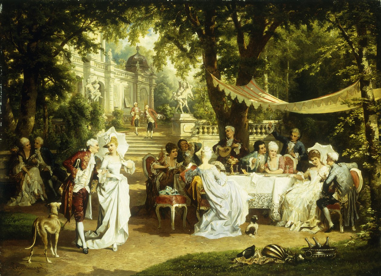La Garden-party - Karl or Carl the Younger Schweninger