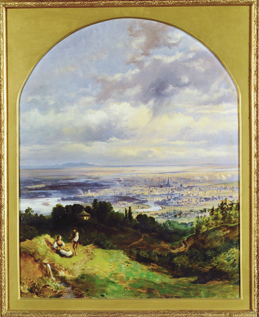 Blick auf Wien - Vienne vers 1860 ... (peinture sur toile) - Karl the Elder Schweninger