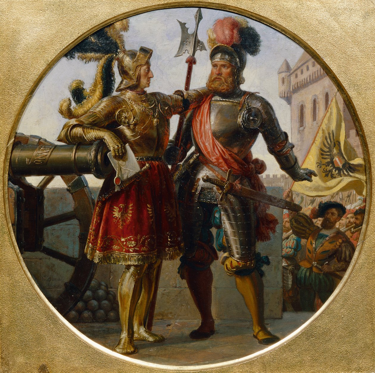 Empereur Maximilien I et Georg von Frundsberg - Karl von Blaas