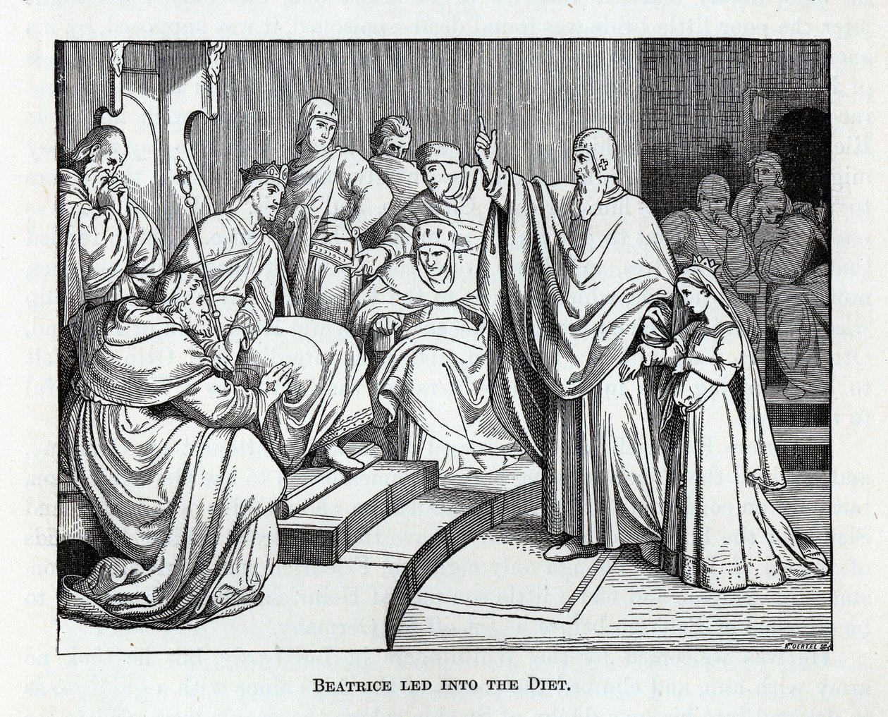 Béatrice conduite au régime - Kaspar Oertel