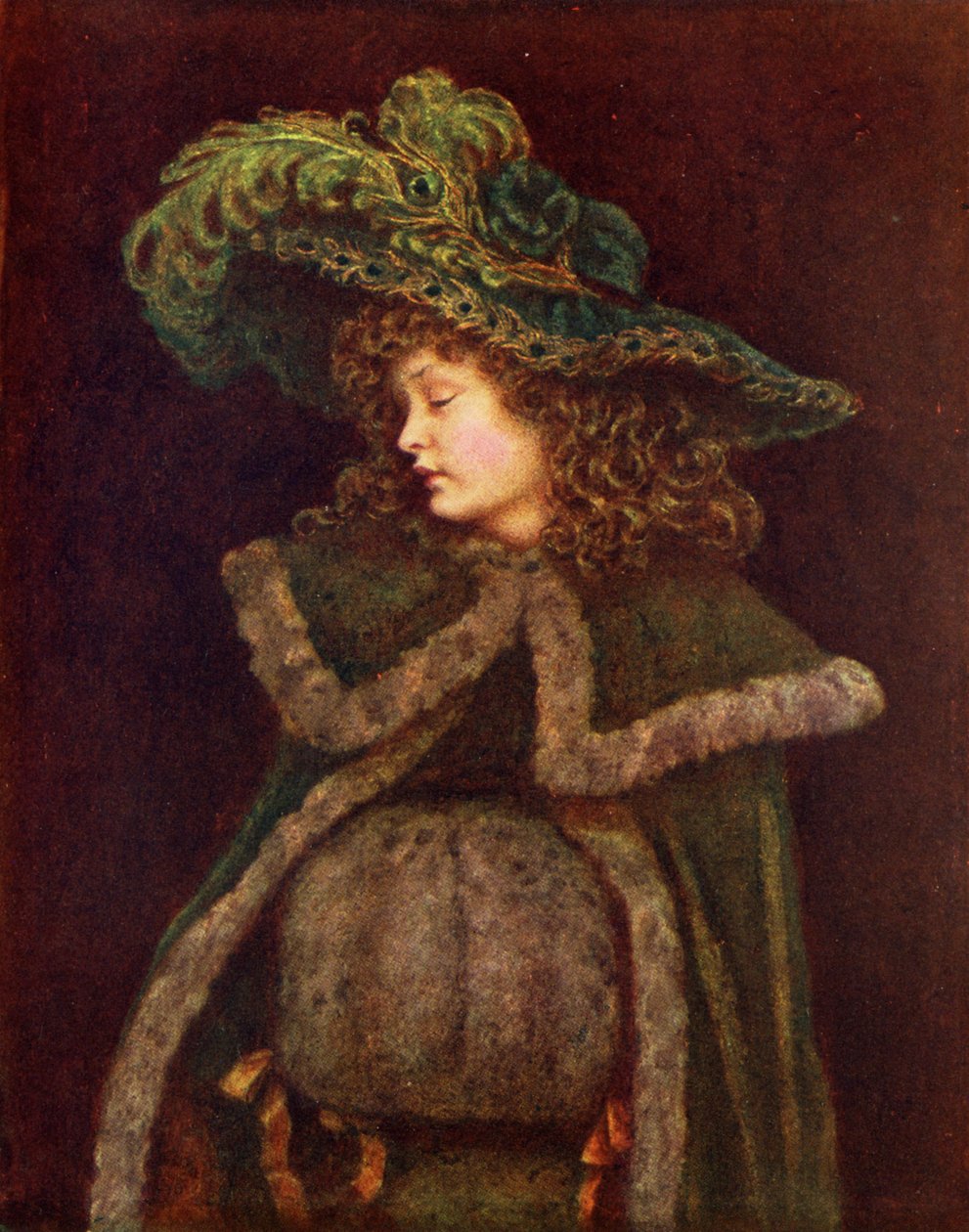 La fille au paon - Kate Greenaway