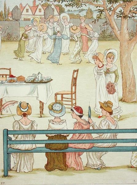 Une fête de jardin - Kate (after) Greenaway