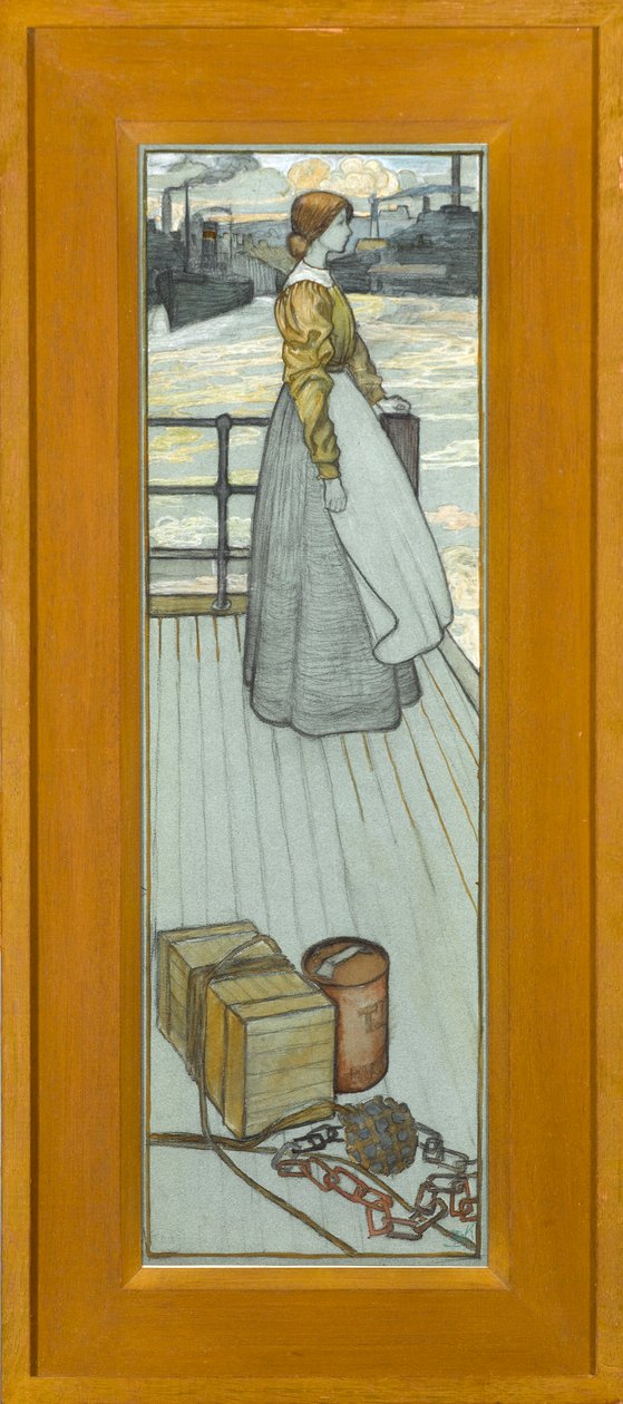 En attendant le ferry de Dartmouth, vers 1910 - Kate Blackmore