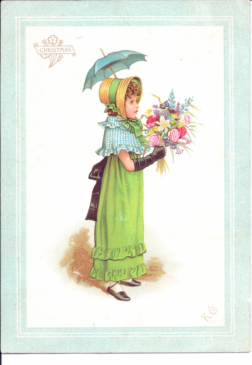Carte de vœux victorienne d
