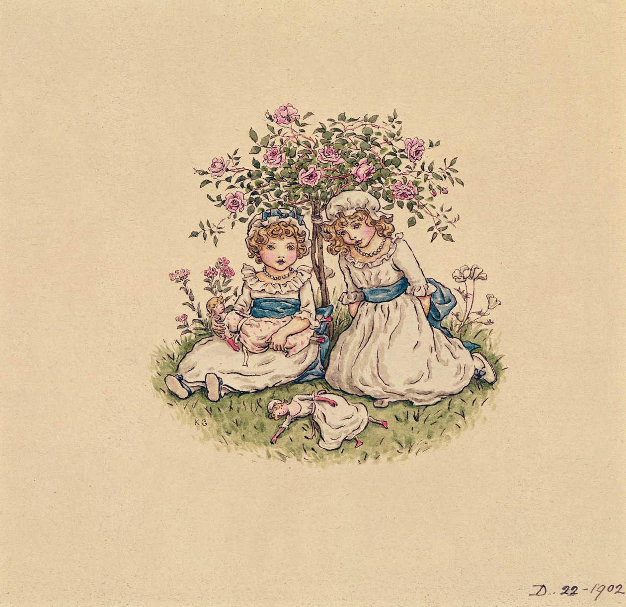 Illustration pour la Saint-Valentin, 1902 - Kate Greenaway