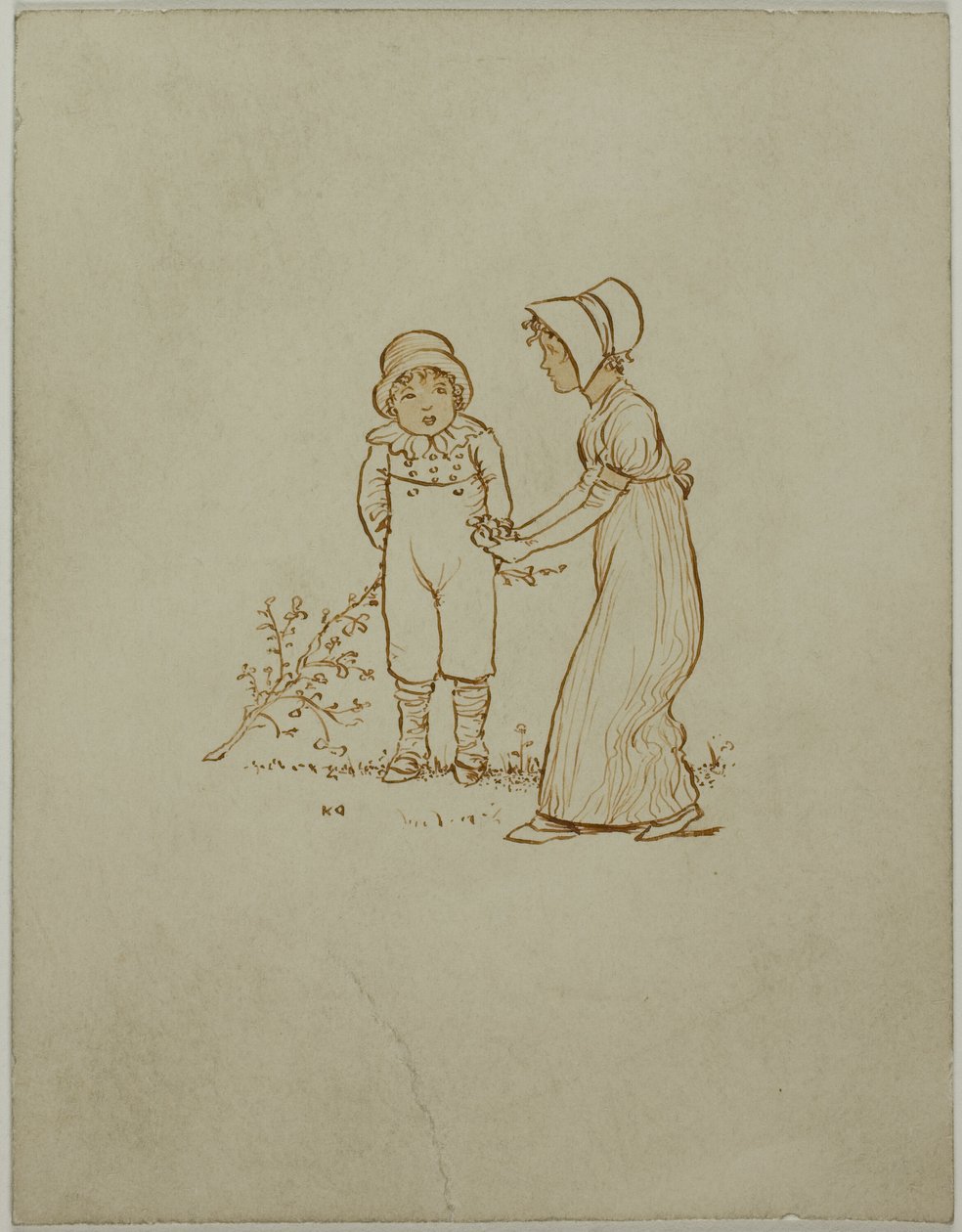 Petit garçon et petite fille - Kate Greenaway