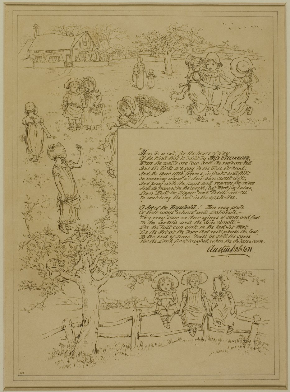Étude pour Beauté à la maison - Kate Greenaway
