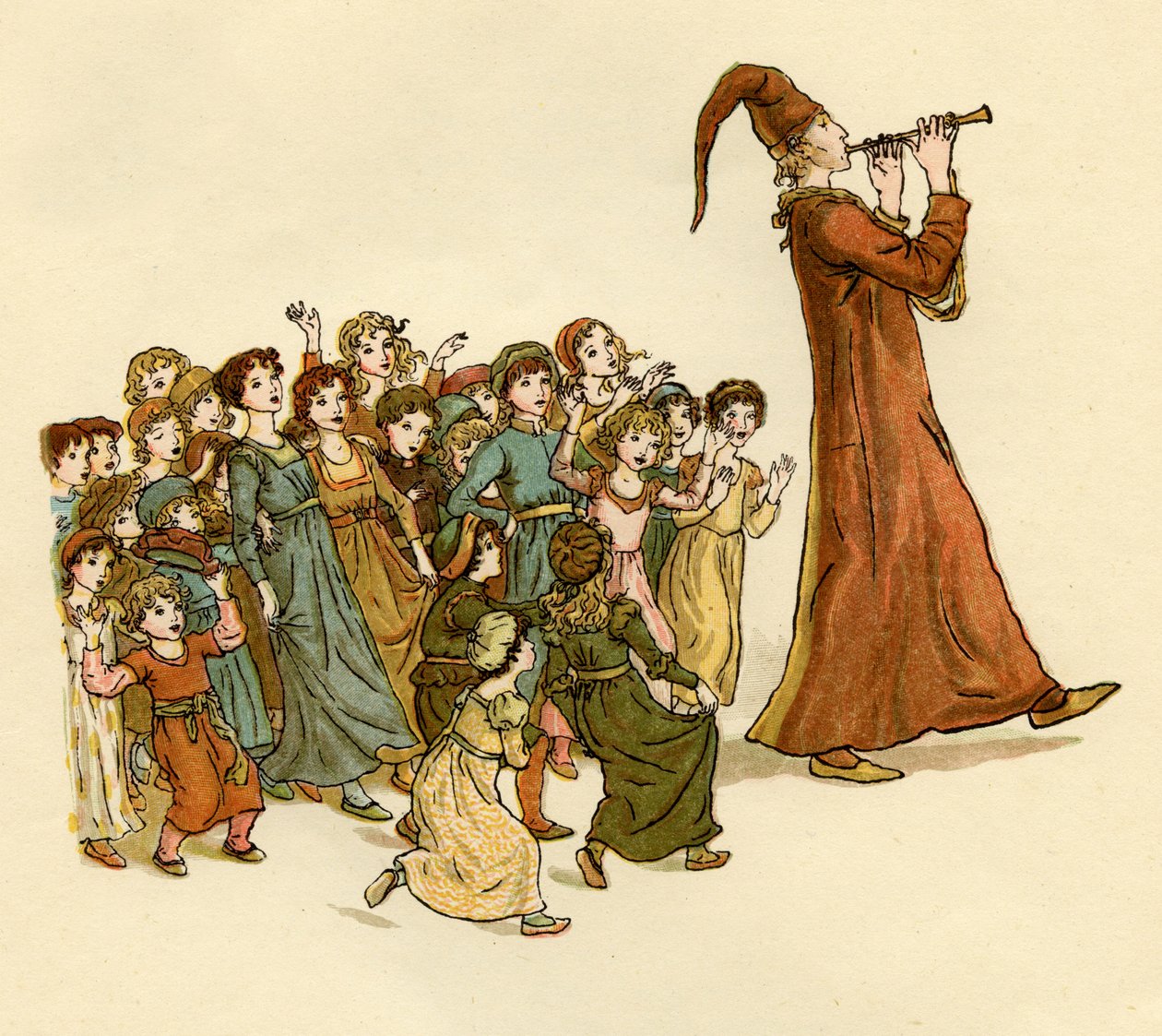Le Joueur de flûte de Hamelin - Kate Greenaway