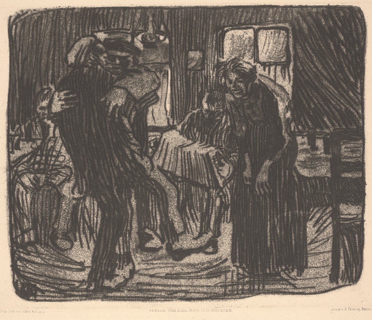 Taverne de Hambourg, ou Kneipe Hamburger - Käthe Kollwitz
