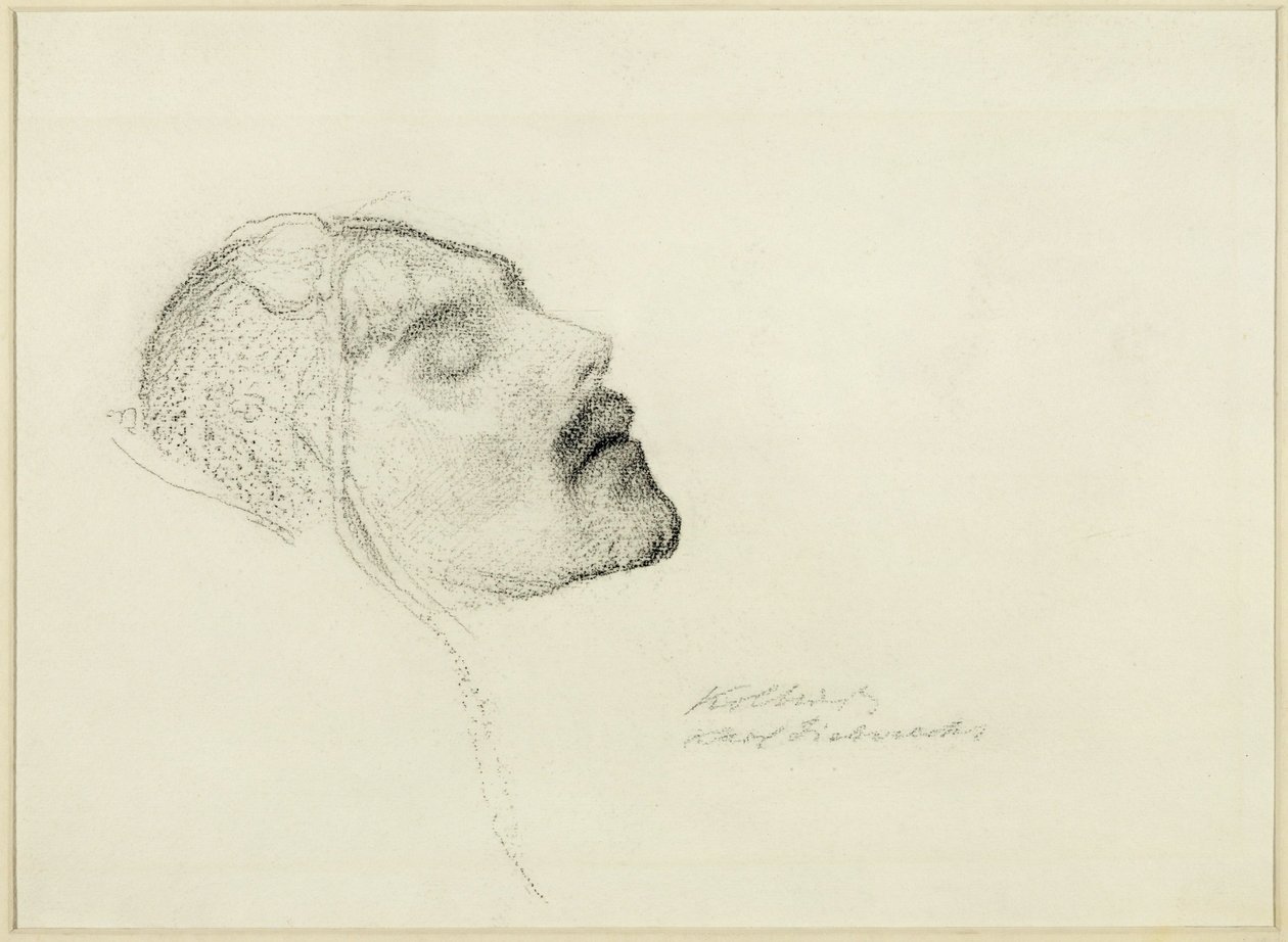 Karl Liebknecht sur son lit de mort - Kathe Schmidt Kollwitz