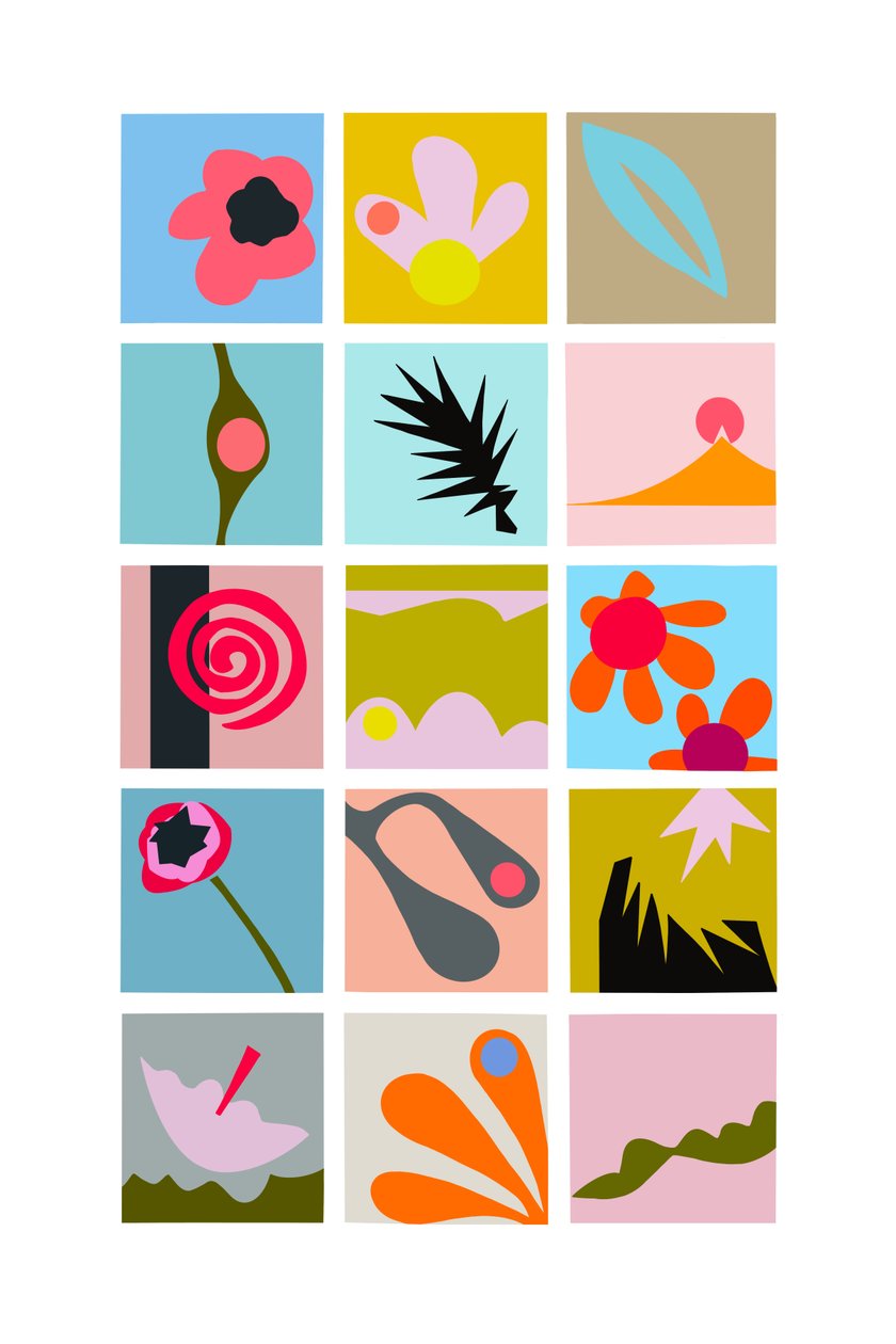 Grille de découpage, 2023 (illustration numérique à partir d