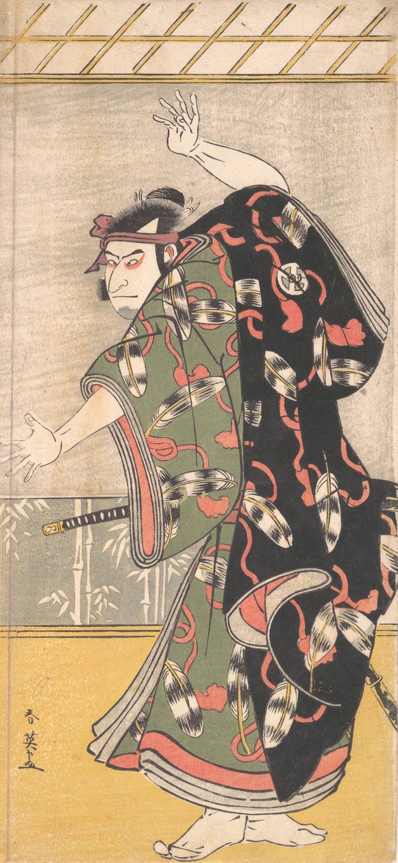 Acteur de Kabuki Otani Oniji III en samouraï - Katsukawa Shun