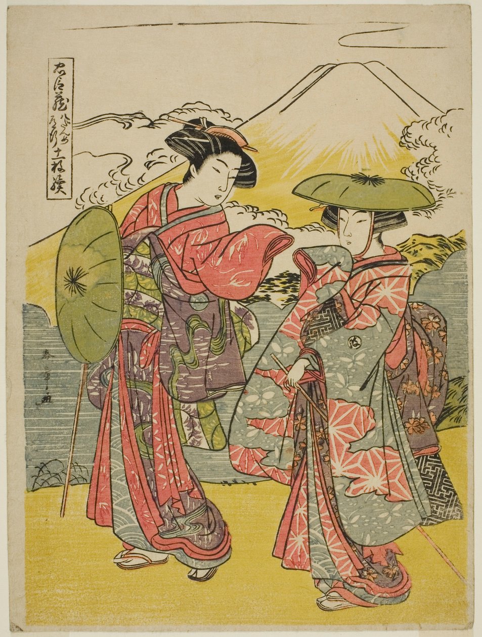 Acte huit : Voyage nuptial de la pièce Chushingura (Trésor des vassaux loyaux) - Katsukawa Shunsho