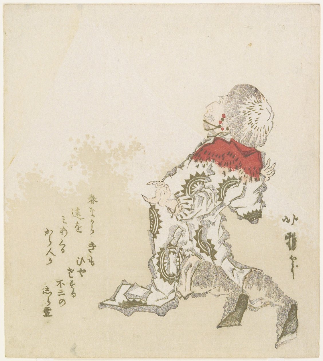 Coréen surpris par la vue du mont Fuji, vers 1830 - Katsushika Hokuga