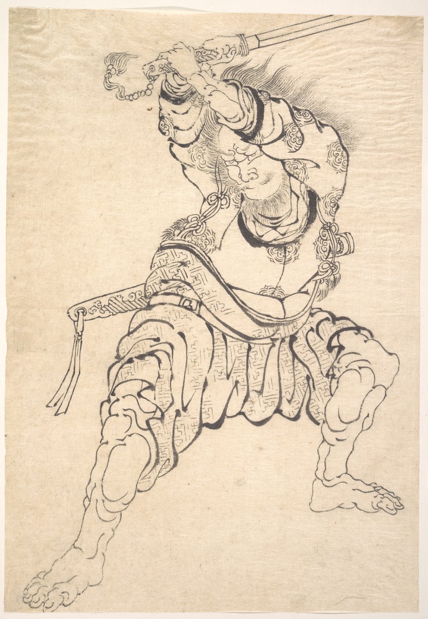 Un guerrier - Katsushika Hokusai