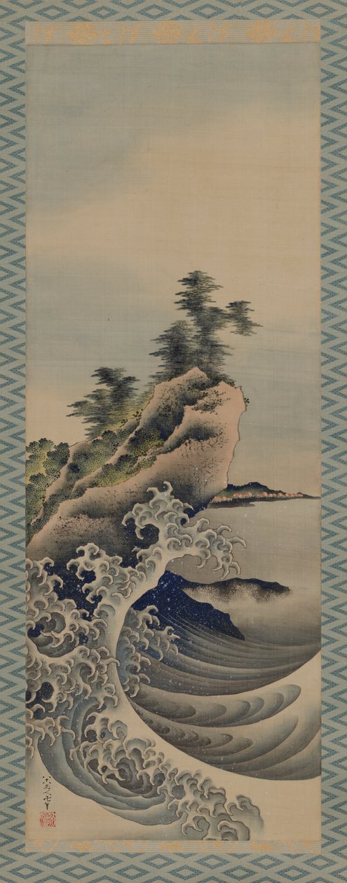 Vagues déferlantes - Katsushika Hokusai
