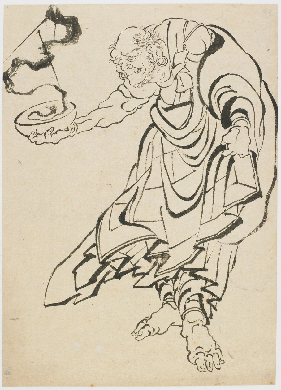 Figure bouddhiste - Katsushika Hokusai