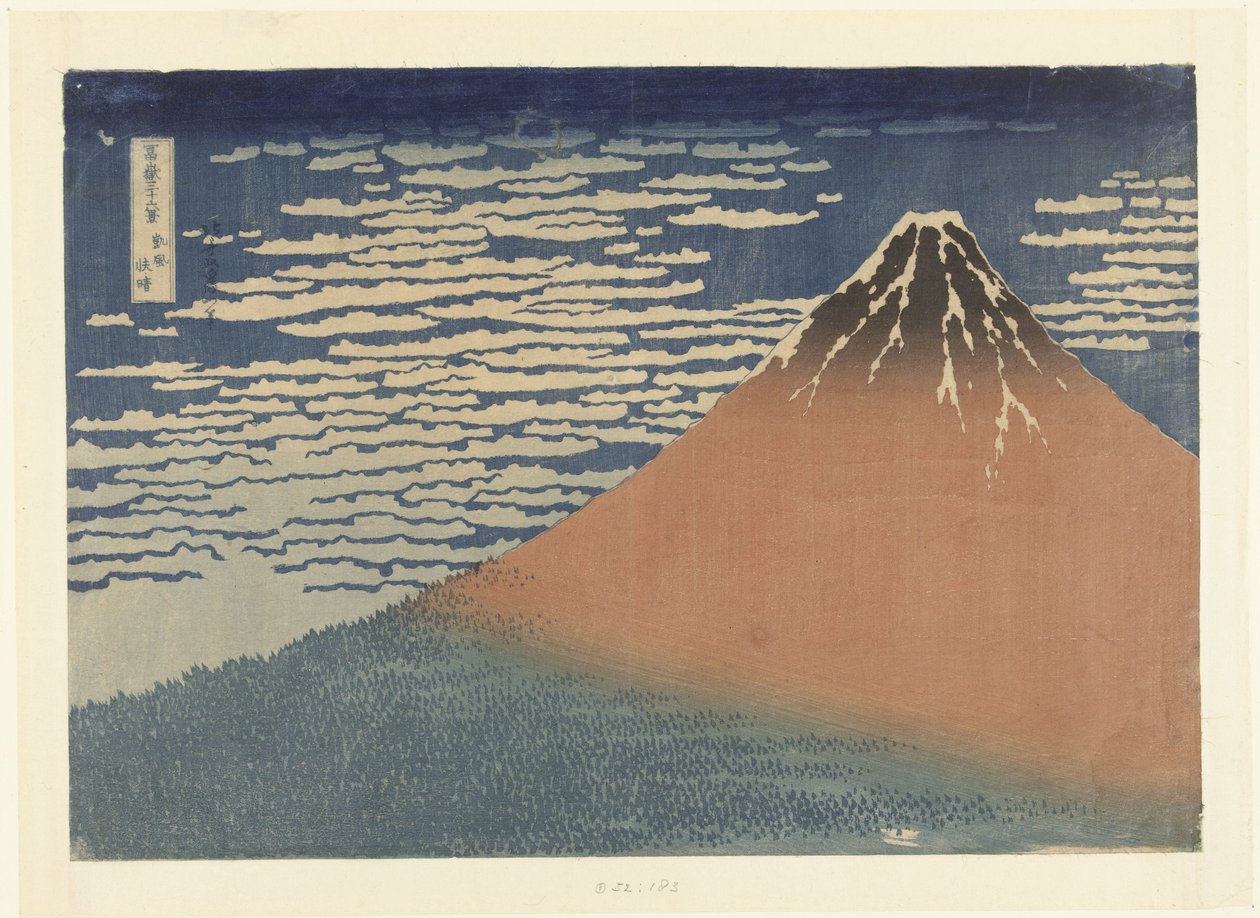 Beau temps avec un vent du sud - Katsushika Hokusai