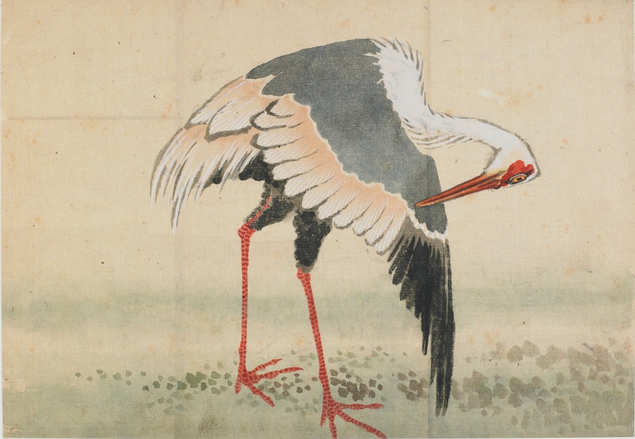 Grue, période Edo, fin du XVIIIe-début du XIXe siècle - Katsushika Hokusai