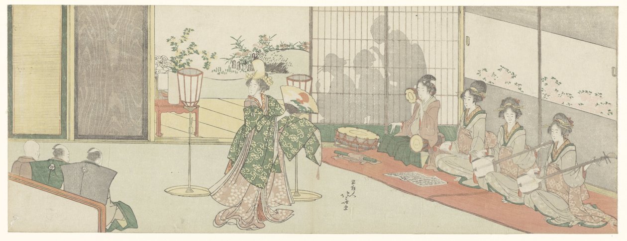 Performance de danse - Katsushika Hokusai