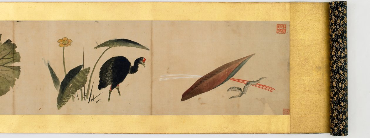 Rouleau de main avec images diverses, période Edo, 1839 (détail) - Katsushika Hokusai