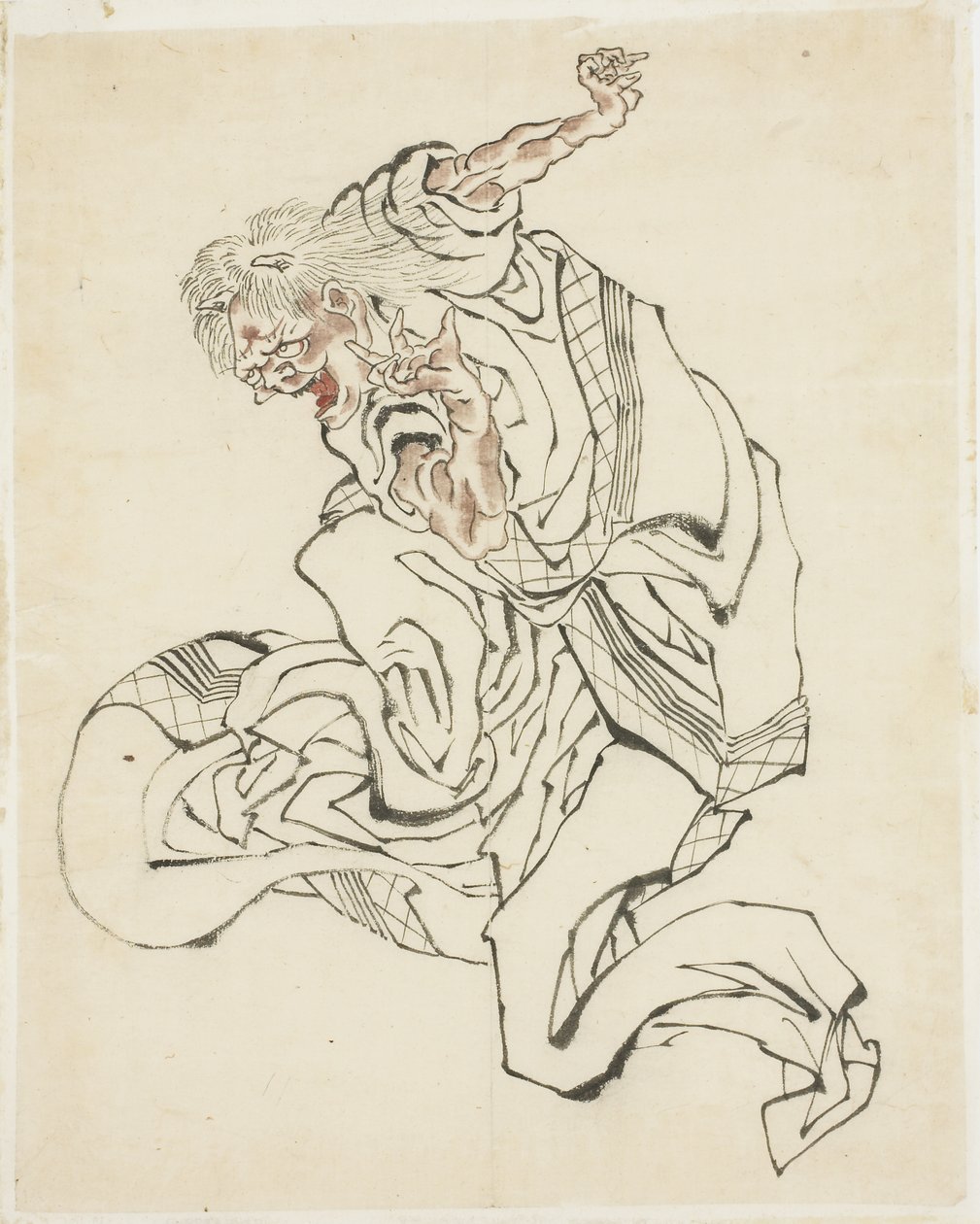 Oni féminin (illustration pour un conte populaire) - Katsushika Hokusai