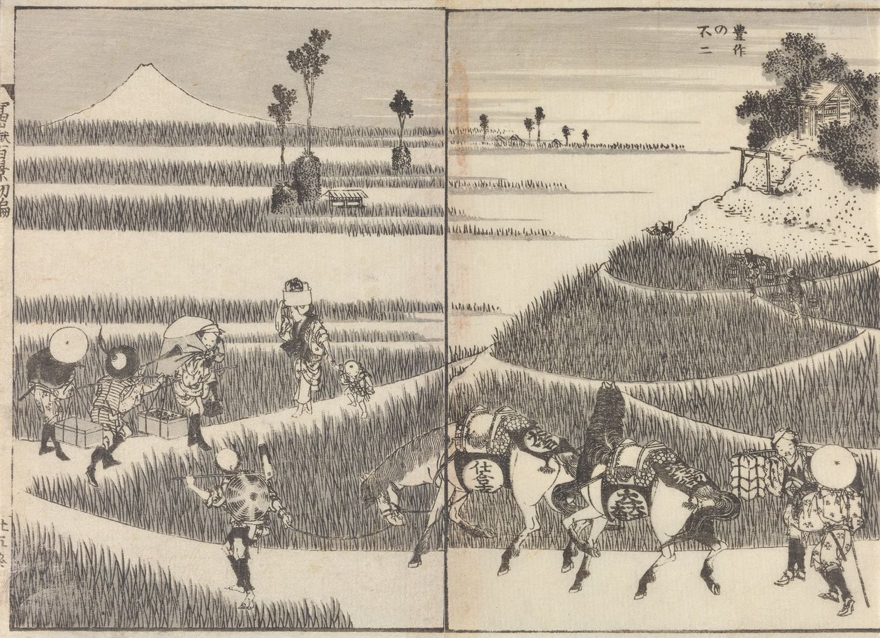 Extrait de « Cent vues du mont Fuji » - Katsushika Hokusai