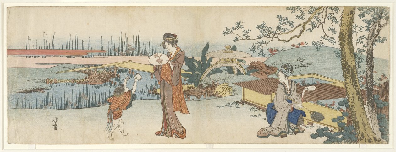 Vendeur de poissons rouges, 1801-1805 - Katsushika Hokusai