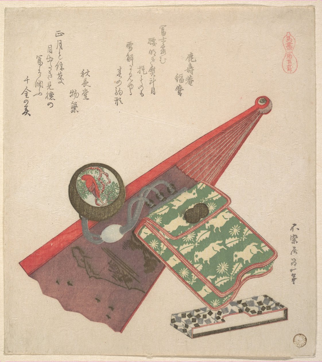 Motif de cheval (Koma shōbu), tiré de la série « Chevaux » - Katsushika Hokusai