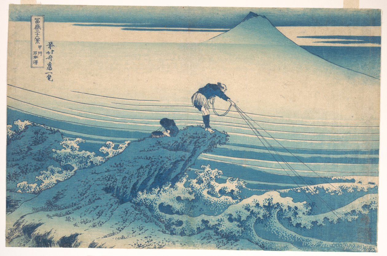 Kajikazawa, dans la province de Kai (Kōshū Kajikazawa), tiré de la série « Les trente-six vues du mont Fuji » (Fugaku sanjūrokkei) - Katsushika Hokusai