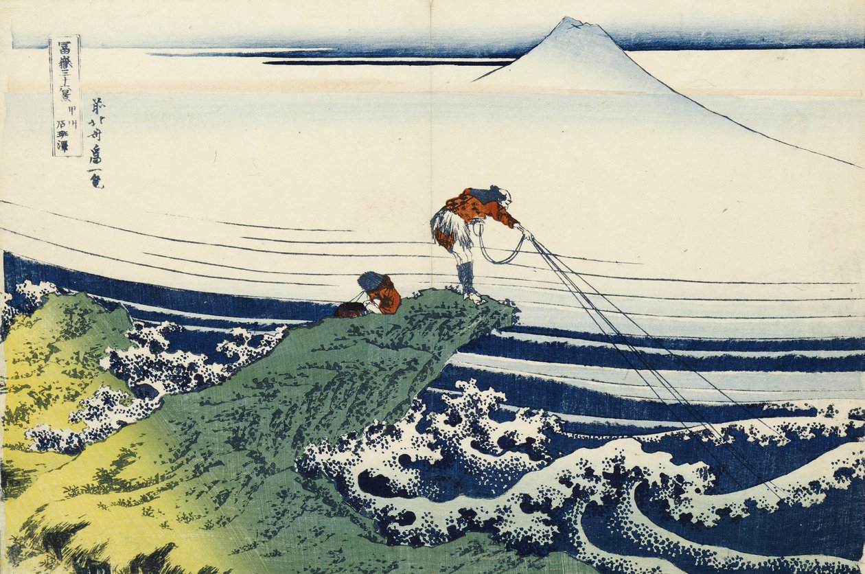 Kajikazawa dans la province de Kai, de la série "Trente-six vues du mont Fuji" - Katsushika Hokusai