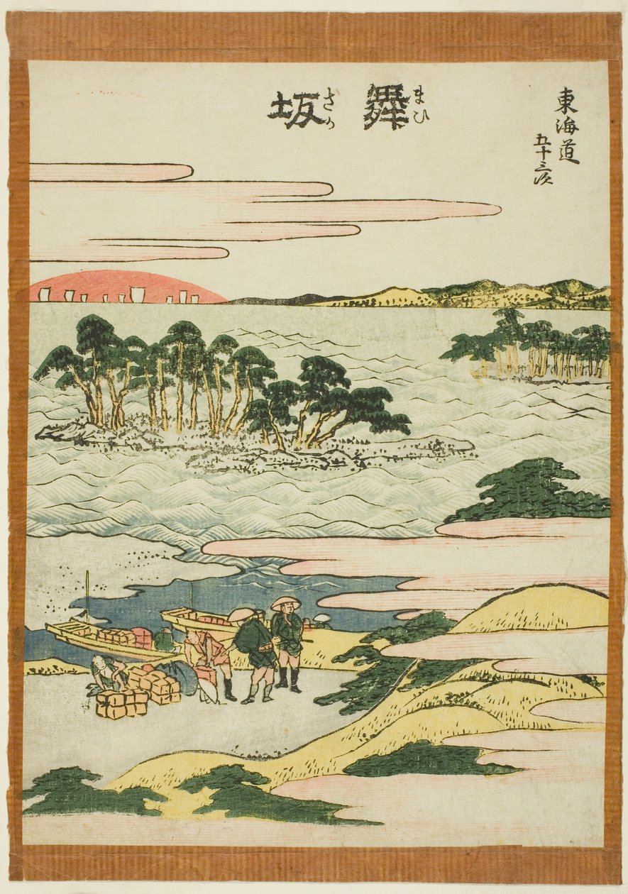 Maisaka, de la série "Les cinquante-trois stations du Tokaido" - Katsushika Hokusai